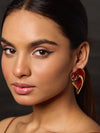 Gold Plated Brass Earrings