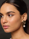 Gold Plated Brass Earrings